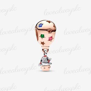 Pandora Two-tone Santa Claus in Hot Air Balloon Charm|Pendant